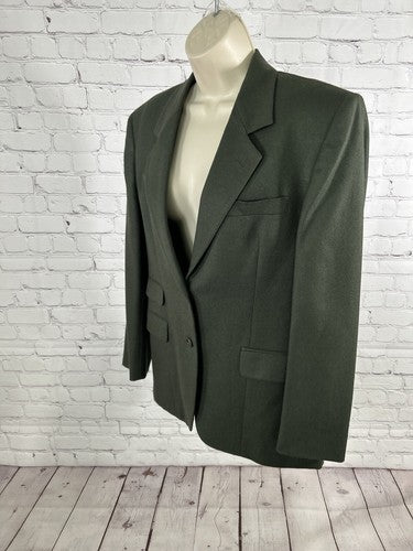 VTG JG Hook Green 100% Wool Two Button Women’s Blazer Suit Jacket Size 10