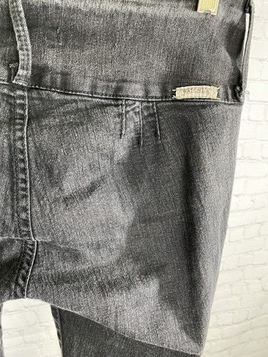 WATCH LA JEANS Black Mid Rise Black 3 Button Stretch Skinny Womens 9