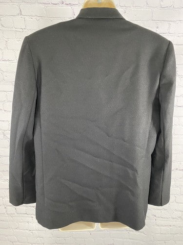Classic Collection Vintage Black Single Button Womens Blazer Jacket Size 10