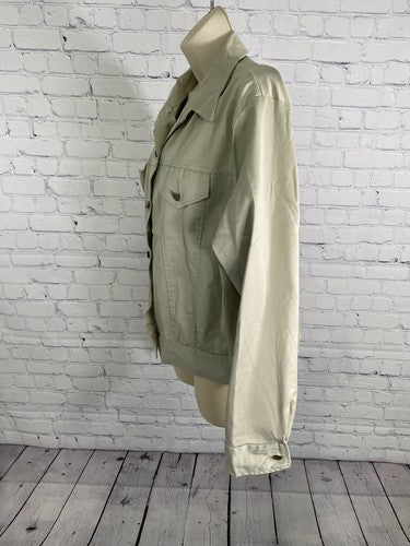 VTG Cleveland Street Beige Collared Button Up Jacket Women’s Size 18