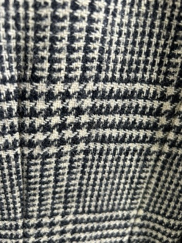 VTG Charles Klein Black Brown Plaid Double Breasted Peak Lapel Women’s Blazer L