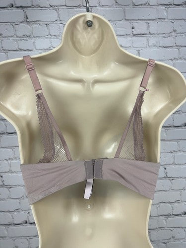 Victoria's Secret Incredible Mauve Lace Back Padded Wireless Bra 34D