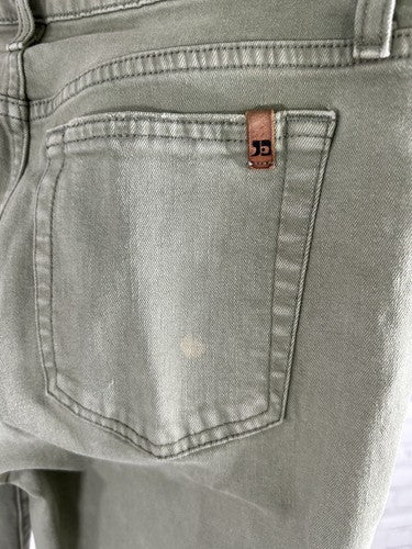 Joe's Jeans Military Green Distressed Skinny Ankle Mid Rise Jeans Pants (30x28)