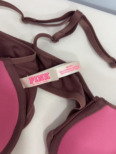 Victoria's Secret PINK Wear Everywhere Push Up Front Close Racerback Bra 34B