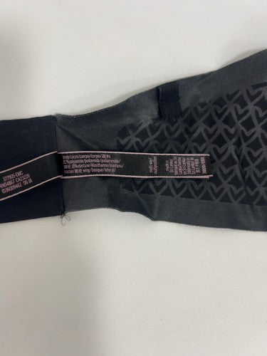 Victoria's Secret Black Rose Gold Shimmer Strapless Underwire Bra 38DD