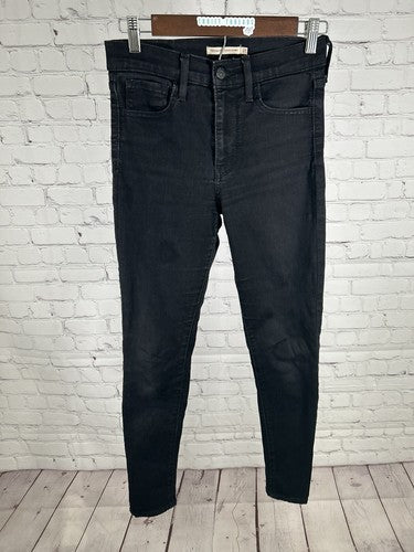 Levis 720 High Rise Super Skinny Black Stretch Denim Jeans Women’s 27 (27 x 27)