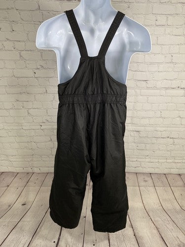 Arctic Quest Black Insulated Adjustable Strap Snow Ski Bib Unisex Youth S 8/10