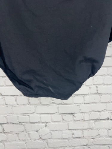Lands' End Black High Waist Full Coverage Swim Bottoms Bathing Suit 24W