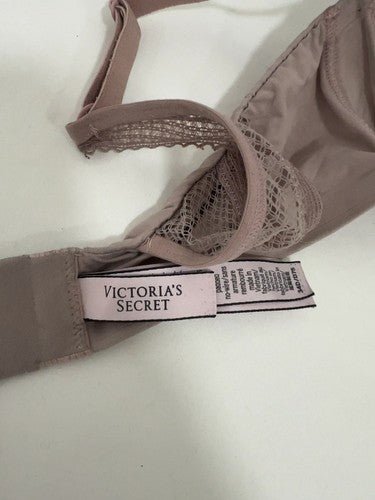 Victoria's Secret Incredible Mauve Lace Back Padded Wireless Bra 34D