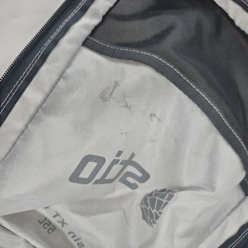 NWD Stio Basin XT Duffel 55L White Gray Topo Print Travel Gym Bag OS