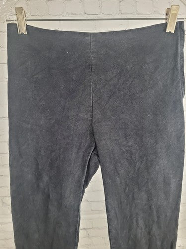 Our Legacy Black Velo Trouser Washed Black Moleskin Ankle Pans Size US S (27x30)