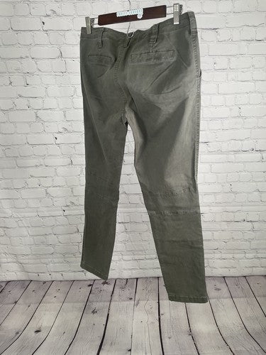 BLUE Saks Fifth Avenue Mid Rise Green Knee Patch Pants Size 28 (30”x 29”)