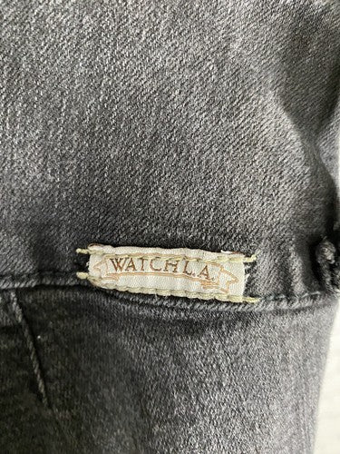 WATCH LA JEANS Black Mid Rise Black 3 Button Stretch Skinny Womens 9