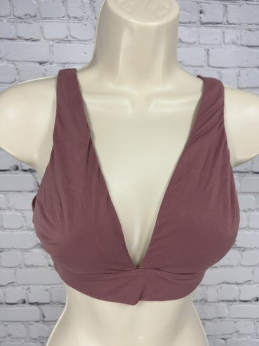 Victoria's Secret Mauve Pink Plunge V Neck Wireless Bralette Bra Top S