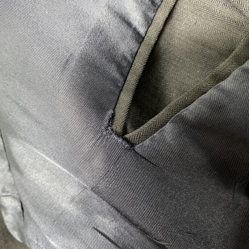 Chiarelli Traveler Dark Blue Wool Blend Two Button Blazer Jacket Size 46R *read