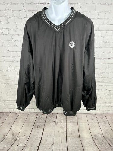 VTG Foot Joy Arnold Palmer Legends Black Embroidered V Neck Golf Men’s Jacket XL