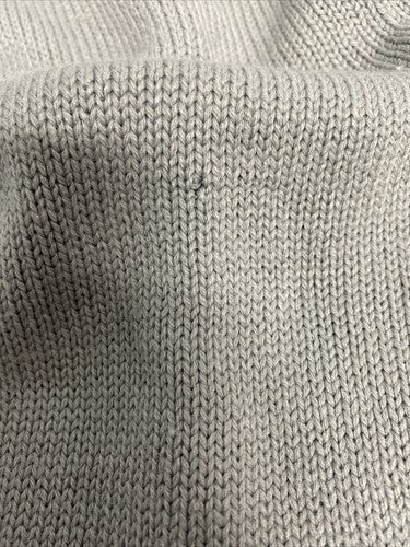 VTG Toffee Solid Gray High Neck Cable Knit Long Sleeve Pullover Sweater Large L