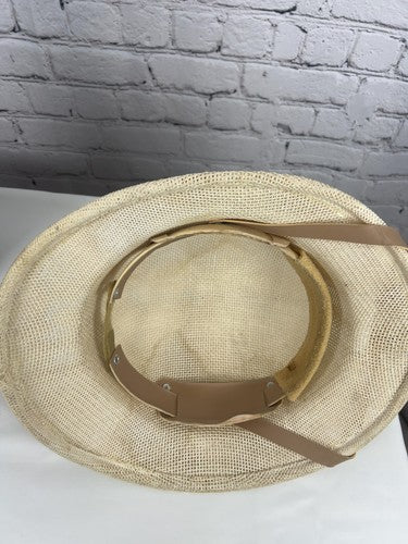 VTG New York Hat & Cap Co Natural Straw Safari Pith Helmet Sun Hat One Size