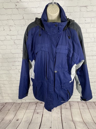 Boulder Gear Blue Gray Tuck Away Hood Thinsulate XO Ski Jacket Women’s Size 10