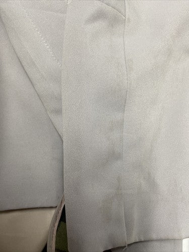 VTG AstorOne Dusty Blue/ Gray Removable Liner Double Breasted Peacoat Womens 8