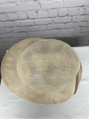 VTG New York Hat & Cap Co Natural Straw Safari Pith Helmet Sun Hat One Size