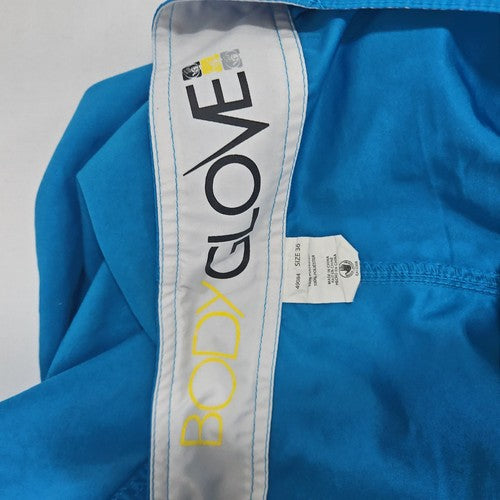 Body Glove Blue Lace Up Cargo Pocket Board Shorts Unlined Swim Trunks 36