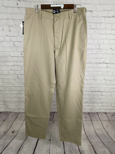 NWT Blue Generation Tan Concealed Expandable Waist Classic Chino Pants (34x36.5)