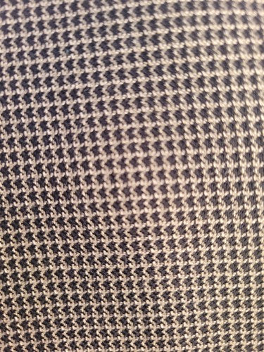 Peerless Couture International Silk & Wool Check Nailshead Black Gray Blazer 40R