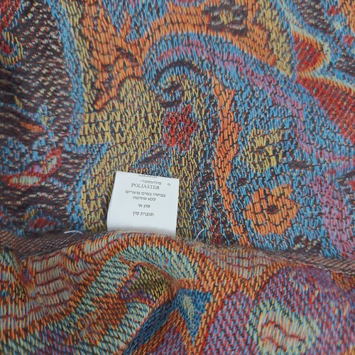 Pashmina Black Multicolor Paisley Jacquard Fringe Pashmina Wrap Scarf One Size