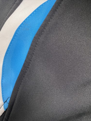 Predator Black White Blue Zip Off Hood High Neck Full Zip Jacket Women’s S