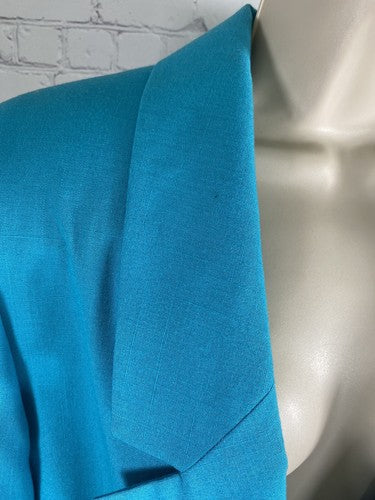 VTG Lynn Greene Light Blue Notch Lapel Single Button Jacket Blazer Women’s Sz 10