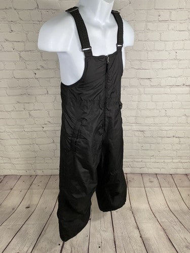 Arctic Quest Black Insulated Adjustable Strap Snow Ski Bib Unisex Youth S 8/10