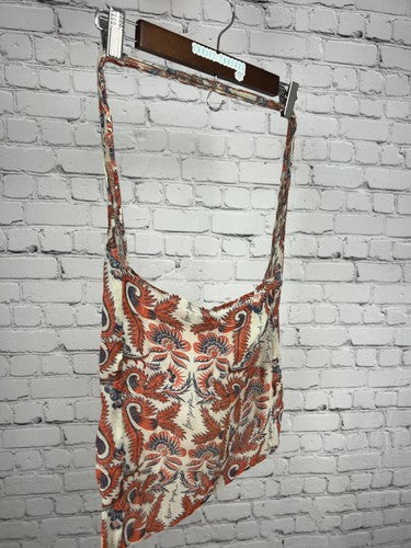 Free People Orange Muslin Shopping Bag Soft Bag Tote Small (13.5x14.5)