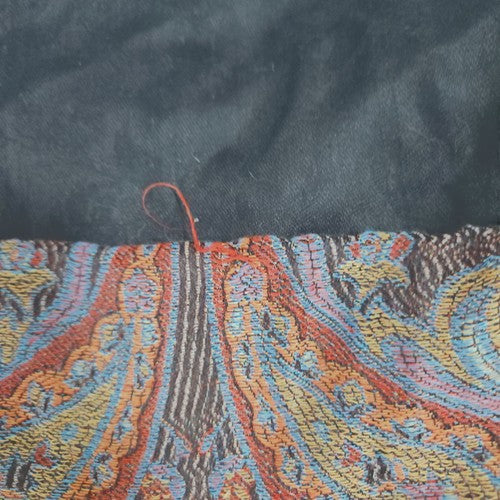 Pashmina Black Multicolor Paisley Jacquard Fringe Pashmina Wrap Scarf One Size