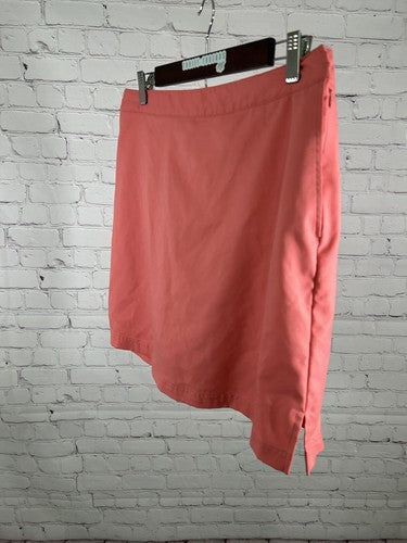 Greg Norman Perfect Fit Pink Adjustable Waist Women's Golf Skirt Skort Size 16