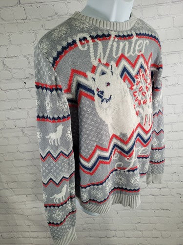 Game Of Thrones Winter Is Here Knit Sweater Size XXL (Med Adult)