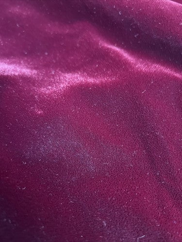 VTG My Michelle Crushed Velvet Cocktail Dress Petite Dark Burgundy 10P