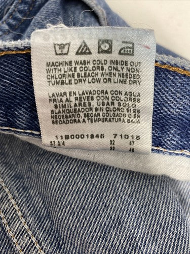 VTG Rustler Medium Wash Denim Blue Straight Leg Mid Rise Men’s Jeans (36 x 31)