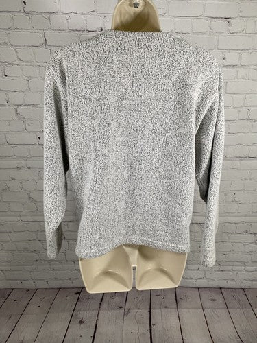 VTG Sarvis Creek Dry Goods Gray Embroidered Durango NM V Neck Pullover Sweater M