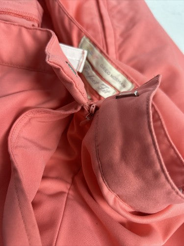 Greg Norman Perfect Fit Pink Adjustable Waist Women's Golf Skirt Skort Size 16
