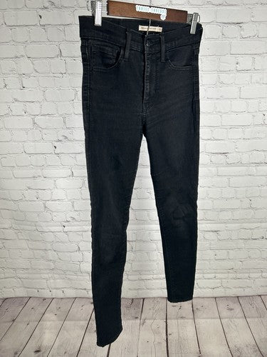 Levis 720 High Rise Super Skinny Black Stretch Denim Jeans Women’s 27 (27 x 27)