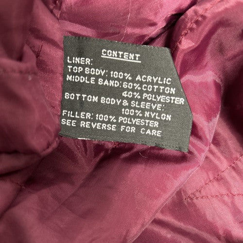 VTG FSL Collection Blue Zip Out Liner Full Zip Mock Neck Anorak Jacket Women’s L
