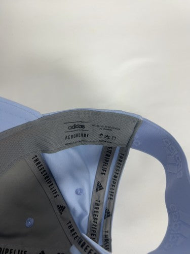 Adidas Light Blue AEROREADY Adjustable Strapback Baseball Cap Hat One Size