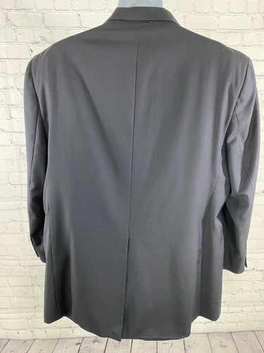 Chiarelli Traveler Dark Blue Wool Blend Two Button Blazer Jacket Size 46R *read