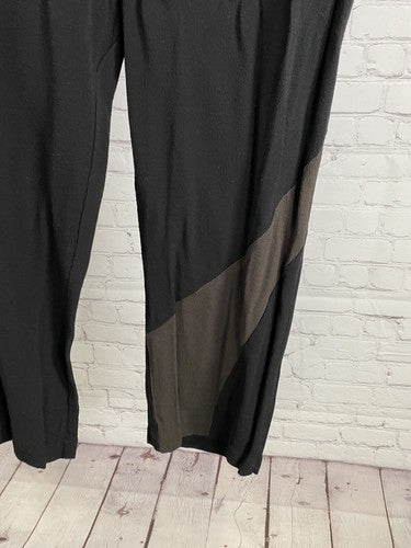 VTG Niche Nilgun Derman Elastic Waist Black Pull On Cropped Pants Women’s L