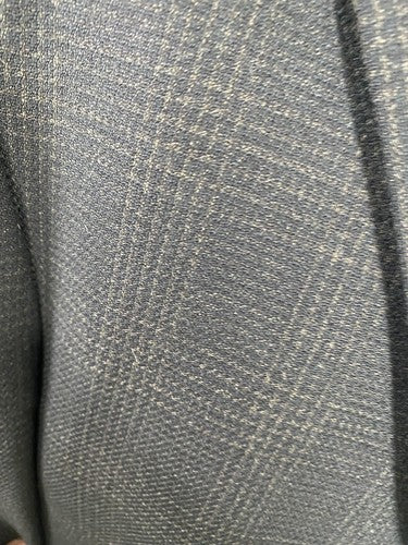 VTG 1998 Franco Tassi 100% Wool Black Brown Plaid 3 Button Blazer Jacket 44T