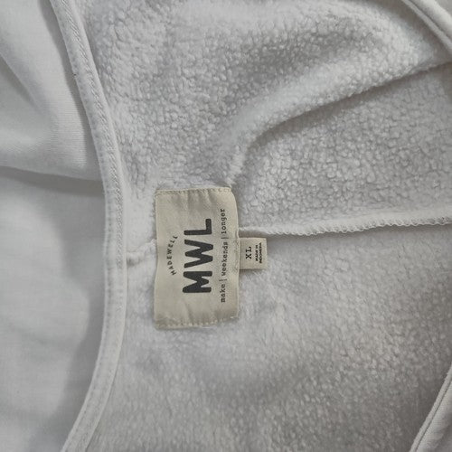 Madewell MWL White Brushed Knit Sleeveless Scoop Neck Pocket Romper XL