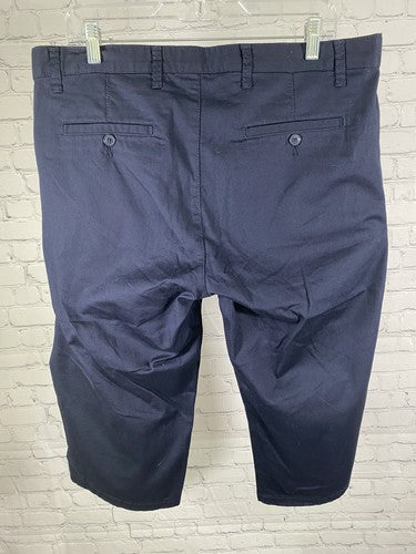 NWT LC Waikiki Blue Normal Kalip Regular Fit Bermuda Long Shorts Size 34 (36x18)