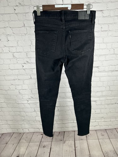 Levis 720 High Rise Super Skinny Black Stretch Denim Jeans Women’s 27 (27 x 27)