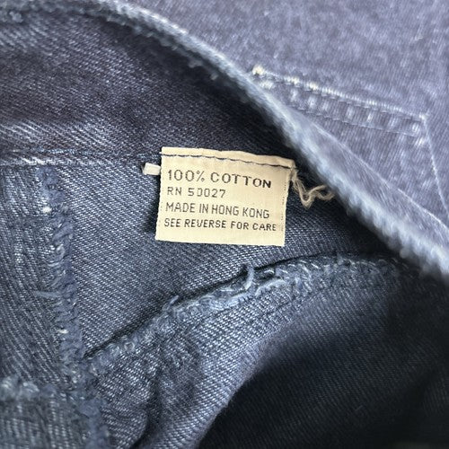 VTG Rio By Stephen Mardon Dark Wash High Rise Blue Denim Button Shorts 9 (24x11)